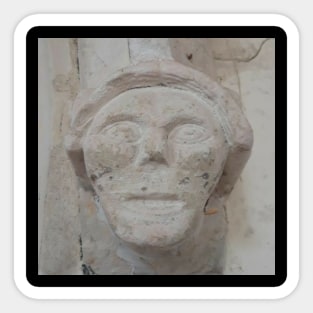 Medieval Stone Face Sticker